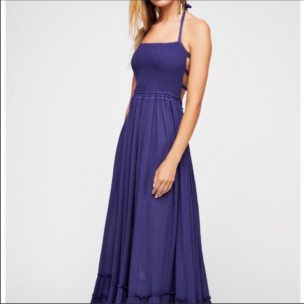 Free people extra tropical dress in dusk - Picture 2 of 4